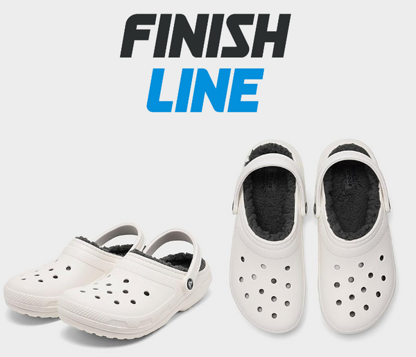 Crocs Classic Lined Clog Shoes in White/White