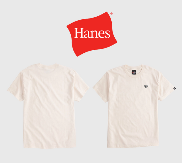 Hanes Beefy-T Unisex Heavyweight Cotton Graphic T-Shirt, Bull Logo Natural