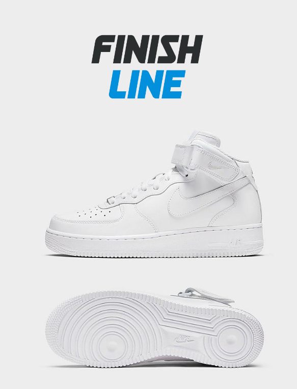 Nike Women's Air Force 1 '07 Mid Casual Shoes in White/White