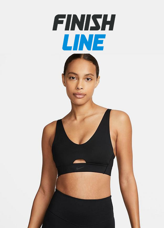Nike Women's Dri-FIT Indy Plunge Cutout Bra in Black/Black