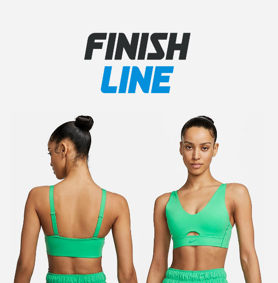 Nike Women's Dri-FIT Indy Plunge Cutout Bra in Green/Spring Green