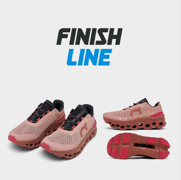 On Women's Cloudmster Running Shoes in Red/Rose
