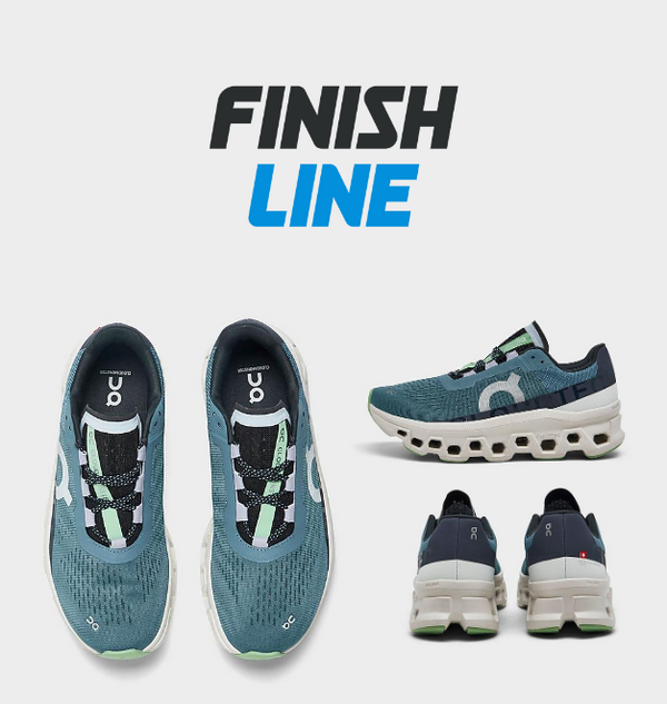 On Women's Cloudmster Running Shoes in Blue/Dust
