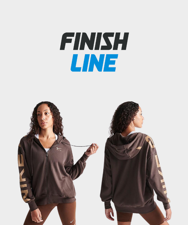 Nike Women's Sportswear Air Fleece Oversized Full-ZIp Hoodie in Brown/Baroque Brown