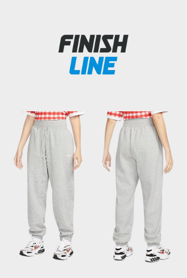 Nike Women's Sportswear Phoenix Fleece Oversized High-Waist Jogger Pants in Grey/Dark Grey Heather