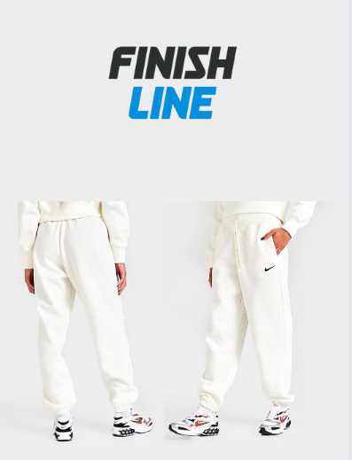 Nike Women's Sportswear Phoenix Fleece Oversized High-Waist Jogger Pants in White/Sail