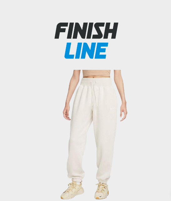 Nike Women's Sportswear Phoenix Fleece Oversized High-Waist Jogger Pants in White/Light Orewood Brown