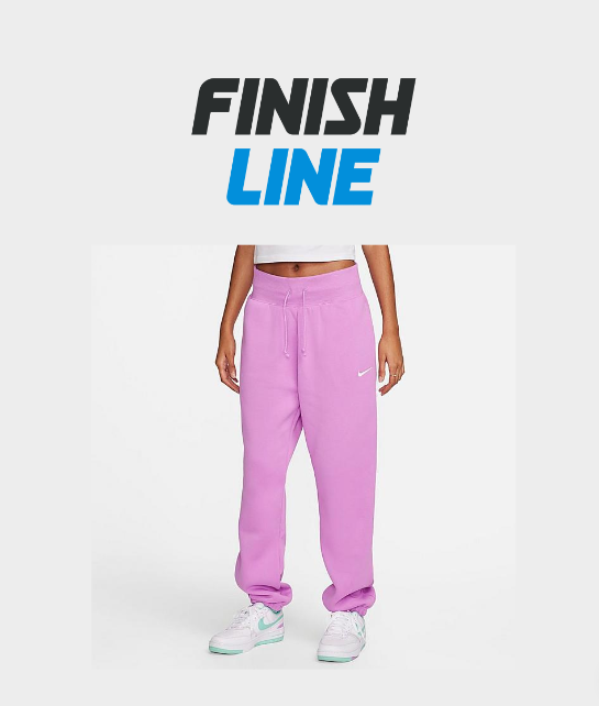Nike Women's Sportswear Phoenix Fleece Oversized High-Waist Jogger Pants in Pink/Rush Fuchsia