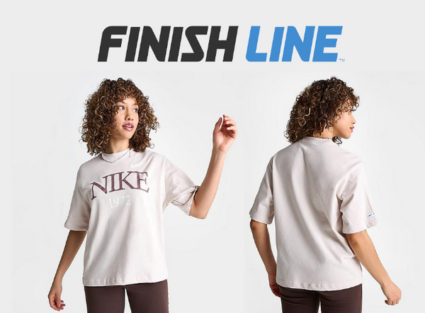Nike Women's Sportswear Classic Boxy T-Shirt in Beige/Off-White/Light Orewood Brown 100% Cotton