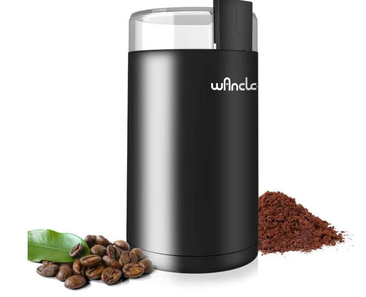 Coffee Grinder, Wancle Electric Coffee Grinder, Spice Grinder, One Touch Coffee Mill for Beans, Spices and More, with Clean Brush Black