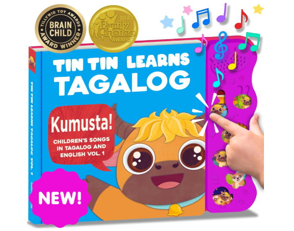 Filipino Children's Book with Songs in Tagalog and English for Kids, Girls, Boys, and Babies