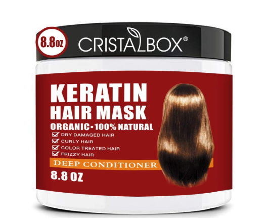 Keratin Hair Mask,Keratin Hair Treatment 250g Hair Mask for Dry Damaged Hair,Hair Treatment Mask Deep Repair Damage Hair Root,Natural Deep Conditioner Hydrating Hair Masque