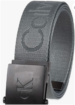 Calvin Klein Men's 38mm Web Belt with Logo