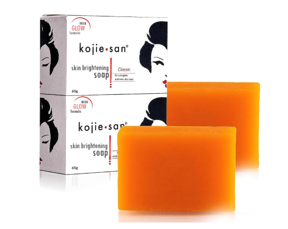 Kojie San Skin and Body Brightening Soap - Original Kojic Acid, Dark Spot Remover Bar Soap with Glycerin & Tea Tree Oil - 65g x 2 Bars