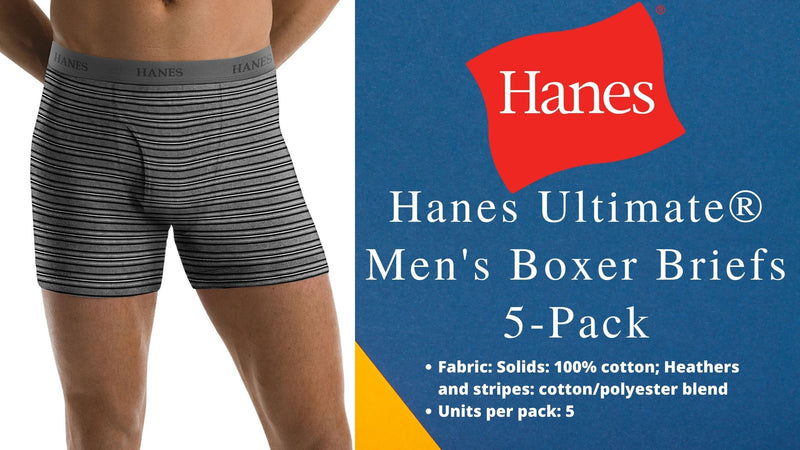 Hanes Ultimate® Men's Boxer Briefs 5-Pack