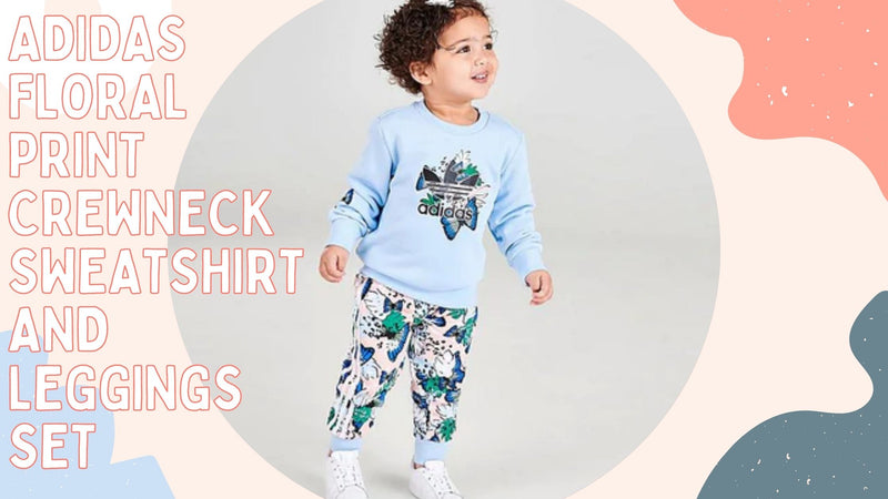 Girls' Infant and Toddler adidas Originals HER Studio London Floral Print Crewneck Sweatshirt and Leggings Set