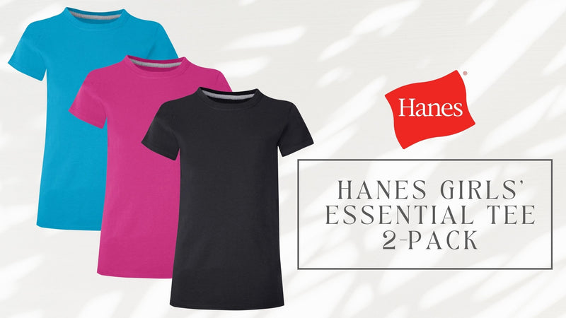 Hanes Girls' Essential Tee 2-Pack