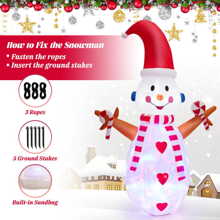21% OFF On Sale | 	8 Feet Christmas Snowman Decoration Inflatable Xmas Decor
