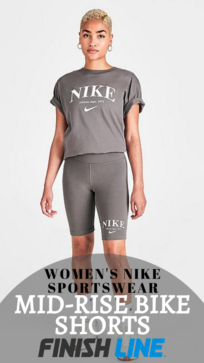 WOMEN'S NIKE SPORTSWEAR MID-RISE BIKE SHORTS