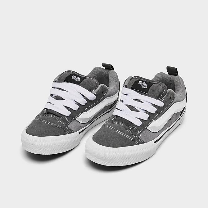 Vans Little Kids' Knu Skool Casual Shoes in Grey/Grey