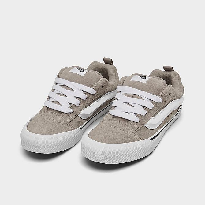 Vans Big Kids' Knu Skool Casual Shoes in Grey/Atmosphere