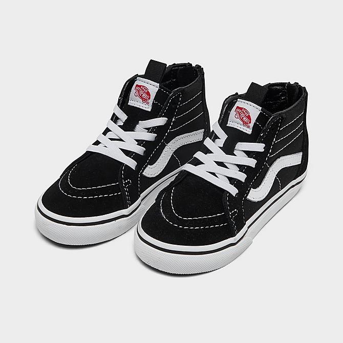 Vans Kids' Toddler Sk8-Hi Zip Casual Shoes in Black/Black