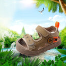 Povozer Sandals for Girls Old Boys' Baotou Sandals Walking Shoes (White, 5.5 Infant)