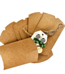 Hello Hobby Gift Pillow Box, 6 Pieces, Kraft, Size 3.5 x 4.75