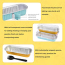 72pcs Mini Loaf Pans with Lids and Spoons 200ML Aluminum Foil Baking Tins for Bread Muffin