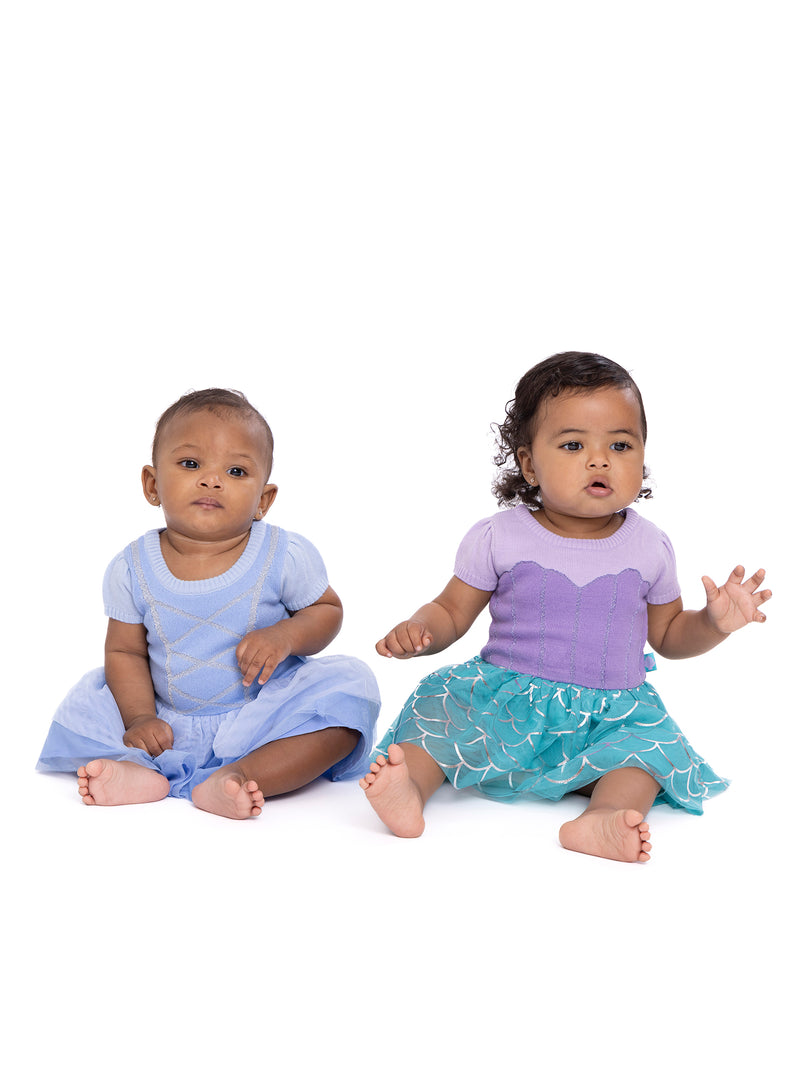 Baby Girls Ariel Cosplay Sweater Dress, Sizes 0/3M-6/9M