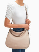 Kate Spade Mulberry Street Vivian Leather Hobo Bag. Warm Beige