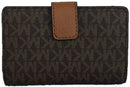 Michael Kors Jet Set Travel Medium Bifold Zip Coin Wallet - Brown 35F8Gtvf2B-200