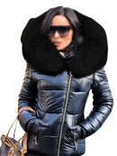 Capreze Warm Parka Jackets Coat For Women Winter Quilted Puffer Jacket