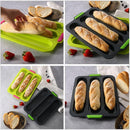 French Bread Baguette Pans Non-Stick Baking Mould Loaf Pan Sandwich Hot Dog Baking Form