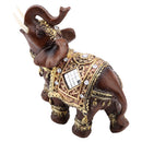 Tebru Collectible Elephant Statue, Feng Shui Figurine, Resin Sculpture, Home Decor