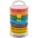 Wilton Bold Tones Mini Cupcake Liners, 150-Count, Assorted Colors