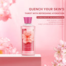 Vital Luxury Bath&Body Kit Japanese Cherry Blossom,3 fl oz,with Body Lotion, Shower Gel and Body Mist,Home Spa Set,3