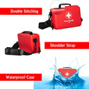 CureIT 154-Pc First Aid Kit Waterproof Emergency Survival Kit with Shoulder Straps