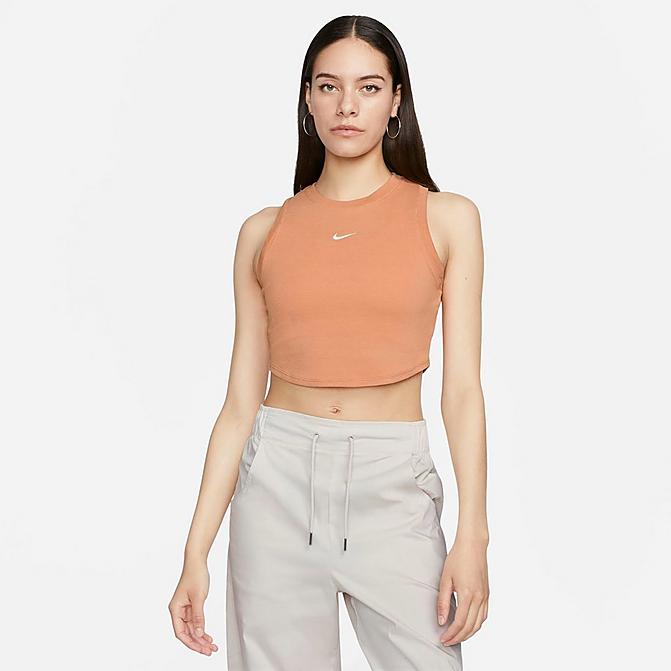 WOMEN'S NIKE SPORTSWEAR ESSENTIAL RIBBED CROPPED TANK TOP