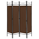 6 Feet 4-Panel Folding Freestanding Room Divider