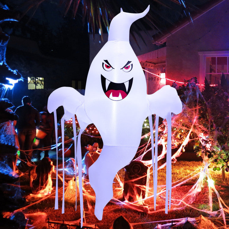 5 Feet Tall Halloween Inflatable Hanging Ghost Decoration with LED Light