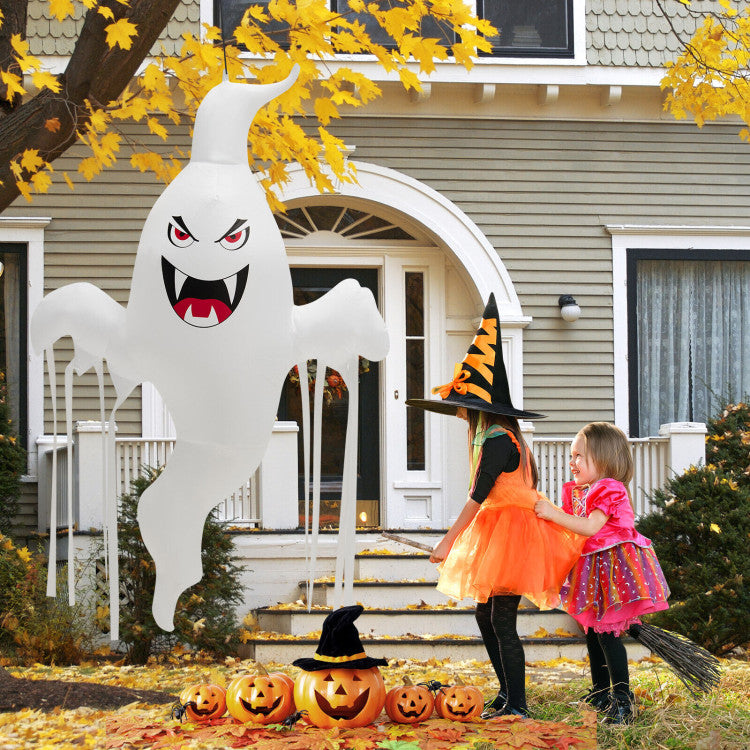 5 Feet Tall Halloween Inflatable Hanging Ghost Decoration with LED Light