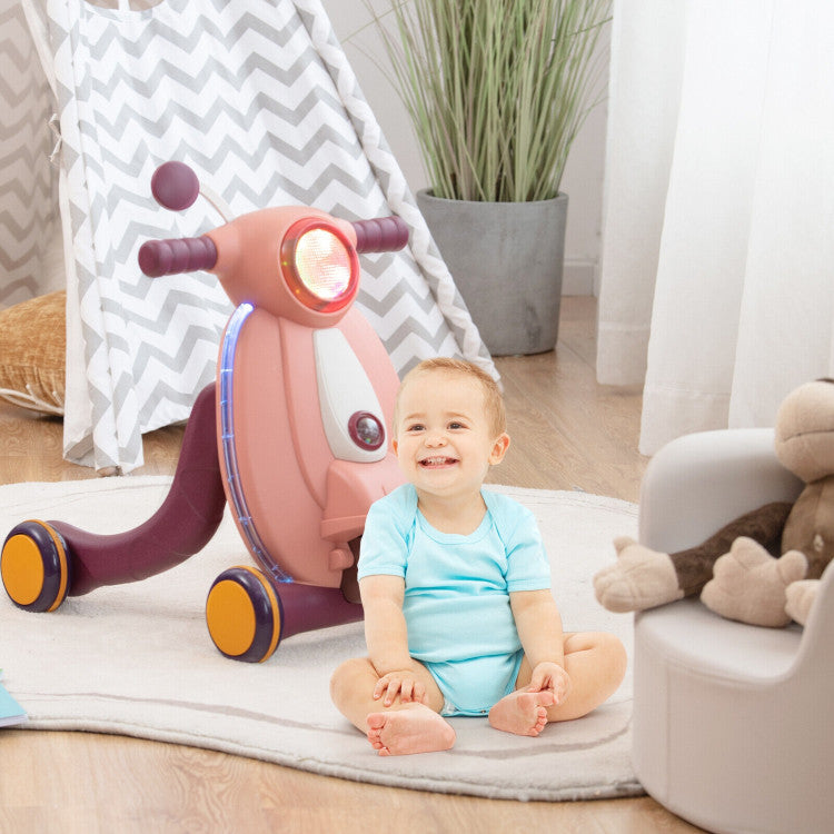 2-in-1 Baby Sit to Stand Learning Walker with Lights and Sounds