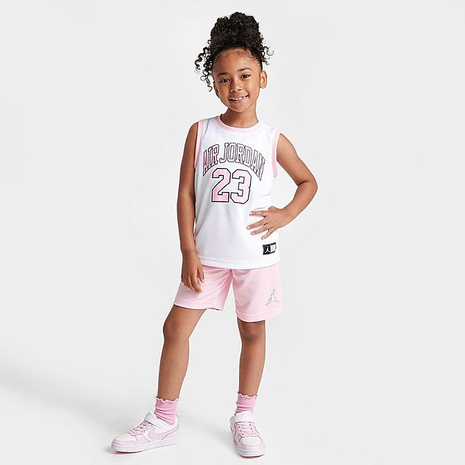 GIRLS' LITTLE KIDS' JORDAN AJ23 JERSEY AND SHORTS SET