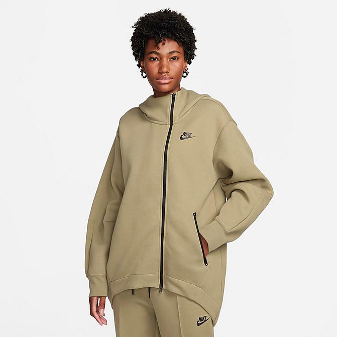 WOMEN'S NIKE SPORTSWEAR TECH FLEECE OVERSIZED CAPE FULL-ZIP HOODIE