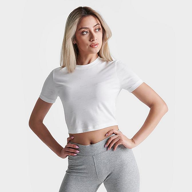 WOMEN'S NIKE AIR SLIM-FIT PRINTED CROP T-SHIRT