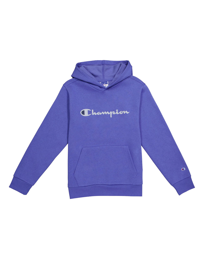 Big Kids' Powerblend Hoodie, Classic Script Logo