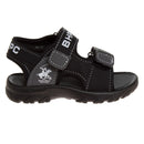 Beverly Hills Polo Club Boys Sport Sandals (Toddler Sizes) - Black/Gray, 5