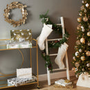 My Texas House Gold and White Hanging Shatterproof Ornament Set, 62 Count
