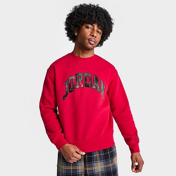 MEN'S JORDAN ESSENTIAL HOLIDAY FLEECE CREWNECK SWEATSHIRT